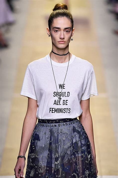 dior we should all be feminist long sleeve|'We Should All Be Feminists' T.